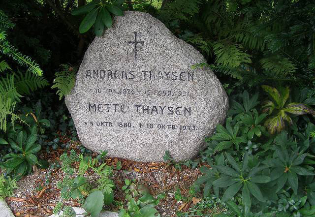 Mette Simonsen 1880-1973 og Andreas Thaysen 1876-1931
