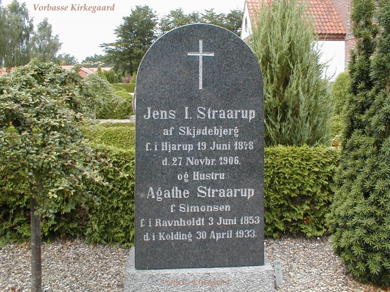 Agathe Simonsen 1853-1933 og Jens Iversen Straarup 1848-1906