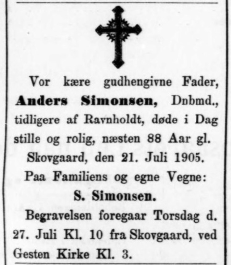 Anders Simonsen er død.