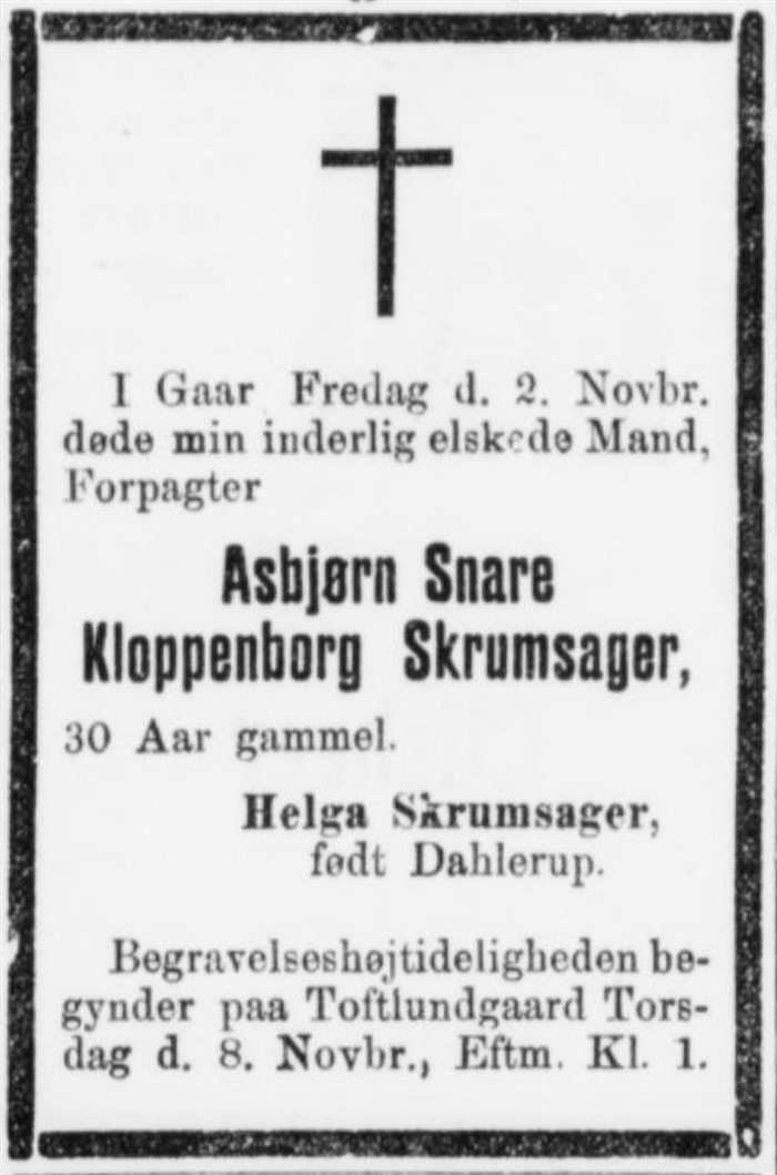 Hejmdal d. 6 November 1900.