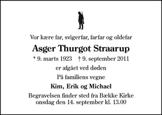 Asger Thurgot Straarup.