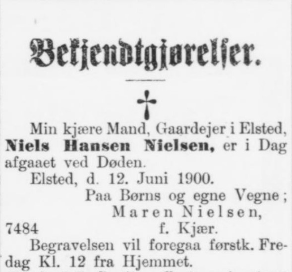 Niels Hansen Nielsen - Aarhus Amtstidende.