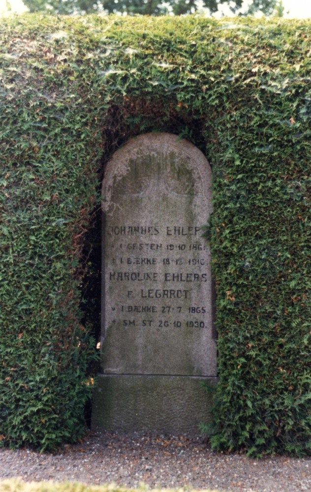Karoline Juliane Legardt 1865-1930 og Johannes Wilhelm Laurits Ehlers 1861-1916.