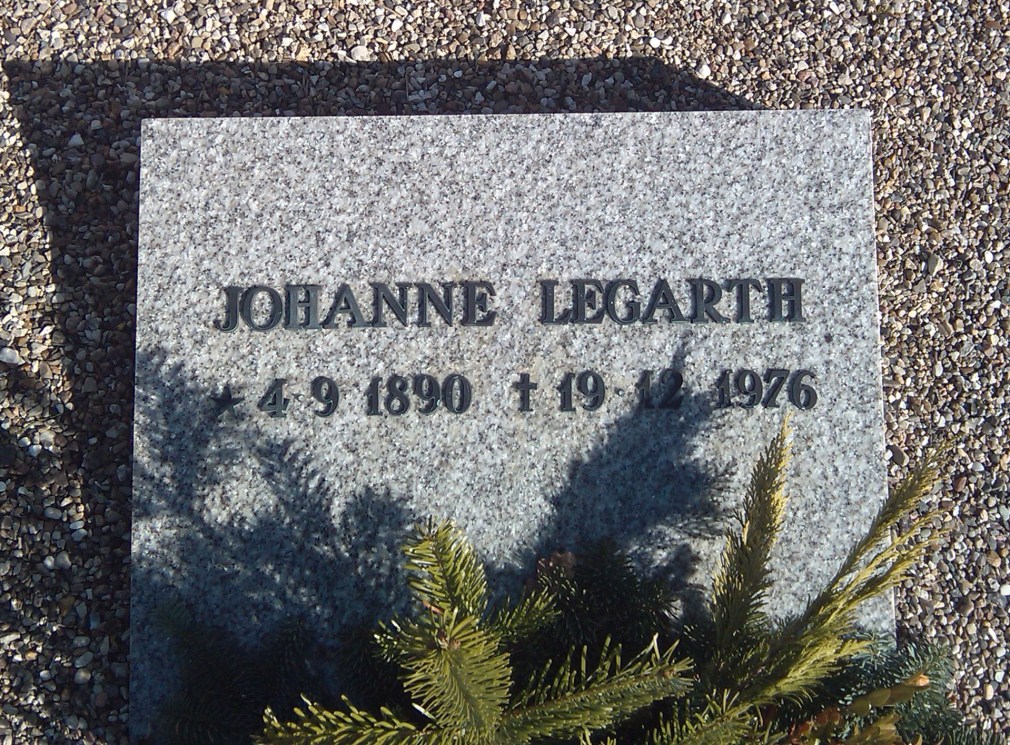 Johanne Legarth, 1890-1976