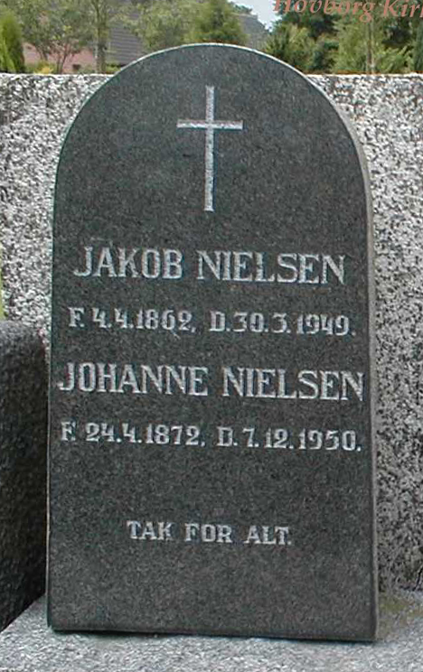 Johanne Kirstine Jensen 1872-1950 og Jakob Nielsen 1862-1949