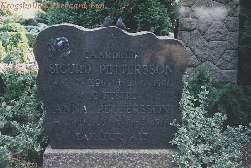 Gustaf Sigurd Pettersson og Anna Marie Pedersen.