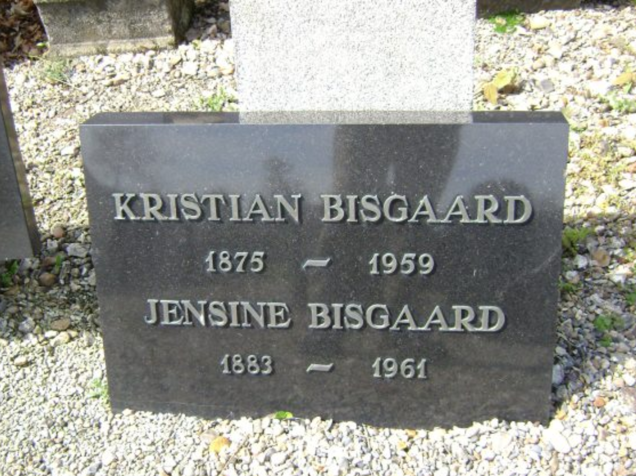Niels Kristian Mortensen Bisgaard 1875-1959 og Jensine Marie Christensen 1883-1961.