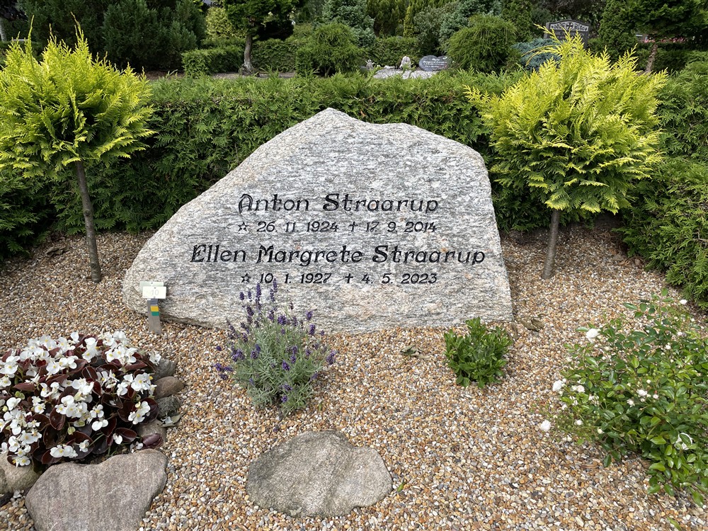 Anton Straarup 1924-2014 og Ellen Margrete Ringgaard 1927-2023.