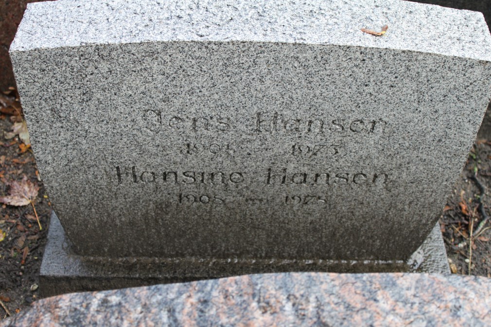 Jens Hansen 1901-1973 og Hansine Kirstine Thøstesen 1908-1978.