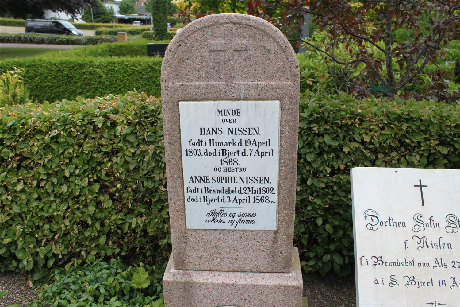 Hans Nissen 1803-1868 og Anne Sofie 1902-1868.