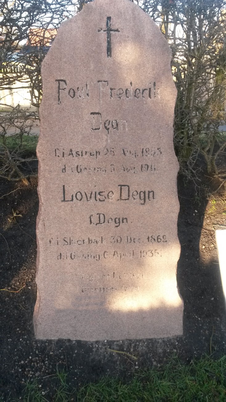 Poul Frederik Degn 1853-1911 og Louise Degn 1862-1935