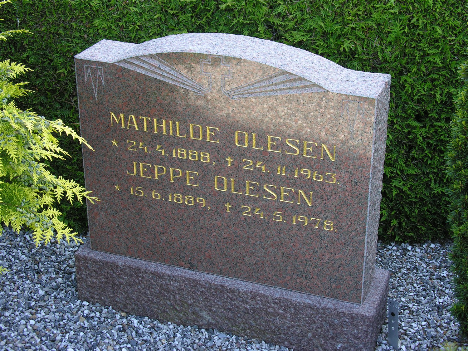 Jeppe Olesen 1889-1978 og Karoline Mathilde Kristensen 1888-1963.