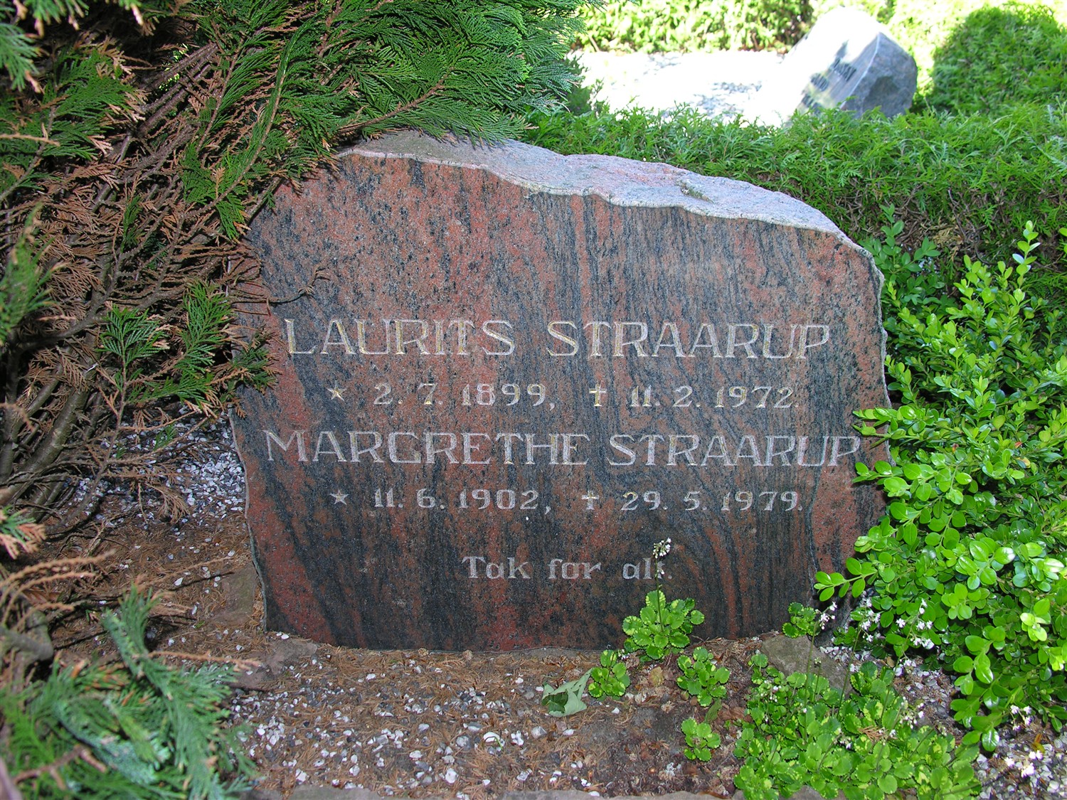 Laurits Straarup 1899-1972 og og Margrethe Straarup 1902-1979.