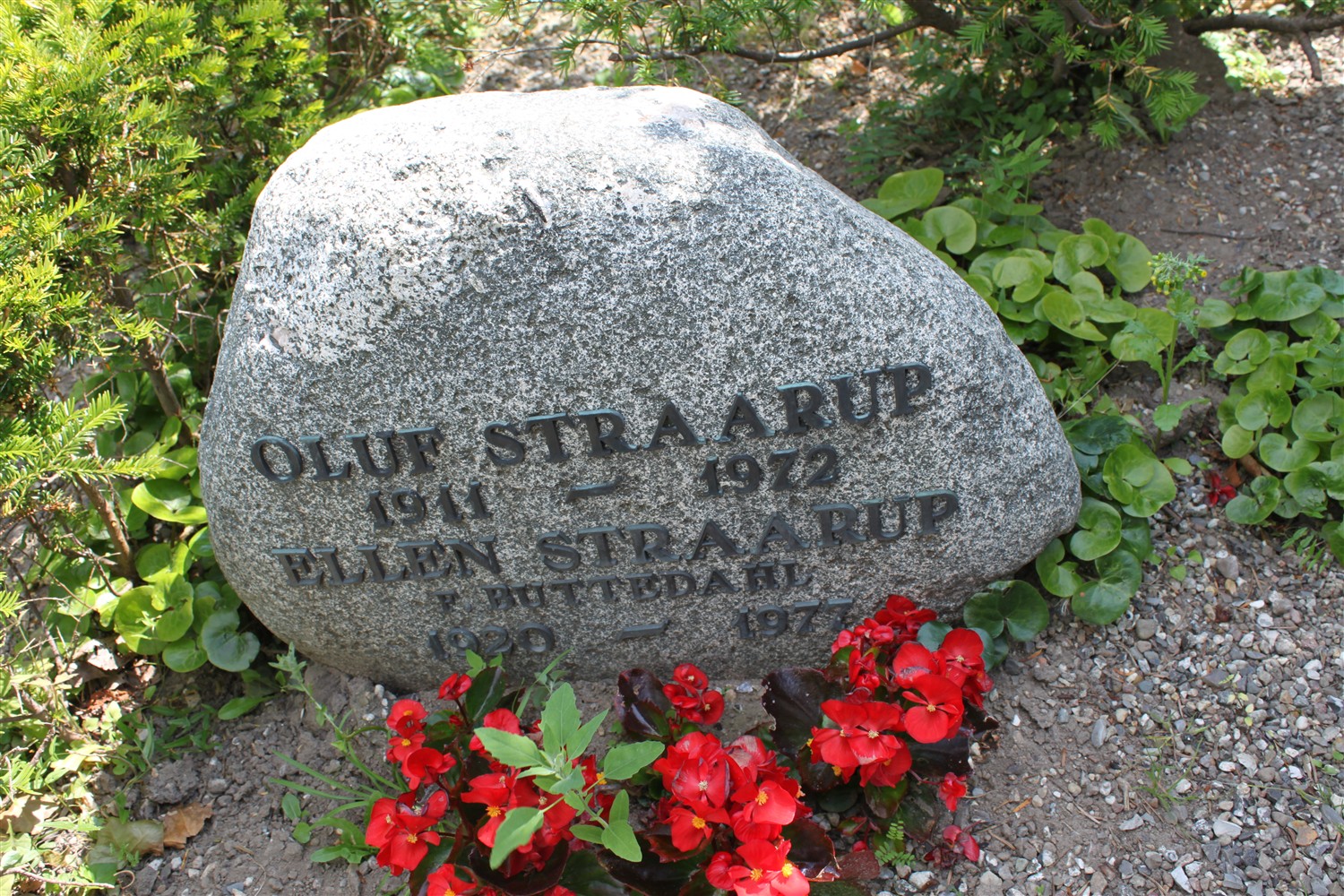 Oluf Straarup 1911-1972 og Ellen Buttedahl 1920-1977.
