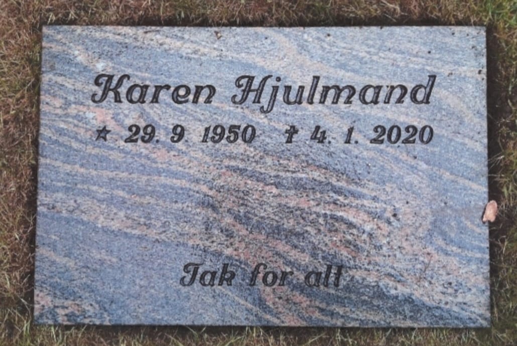 Karen Anna Straarup Jørgensen 1950-2020