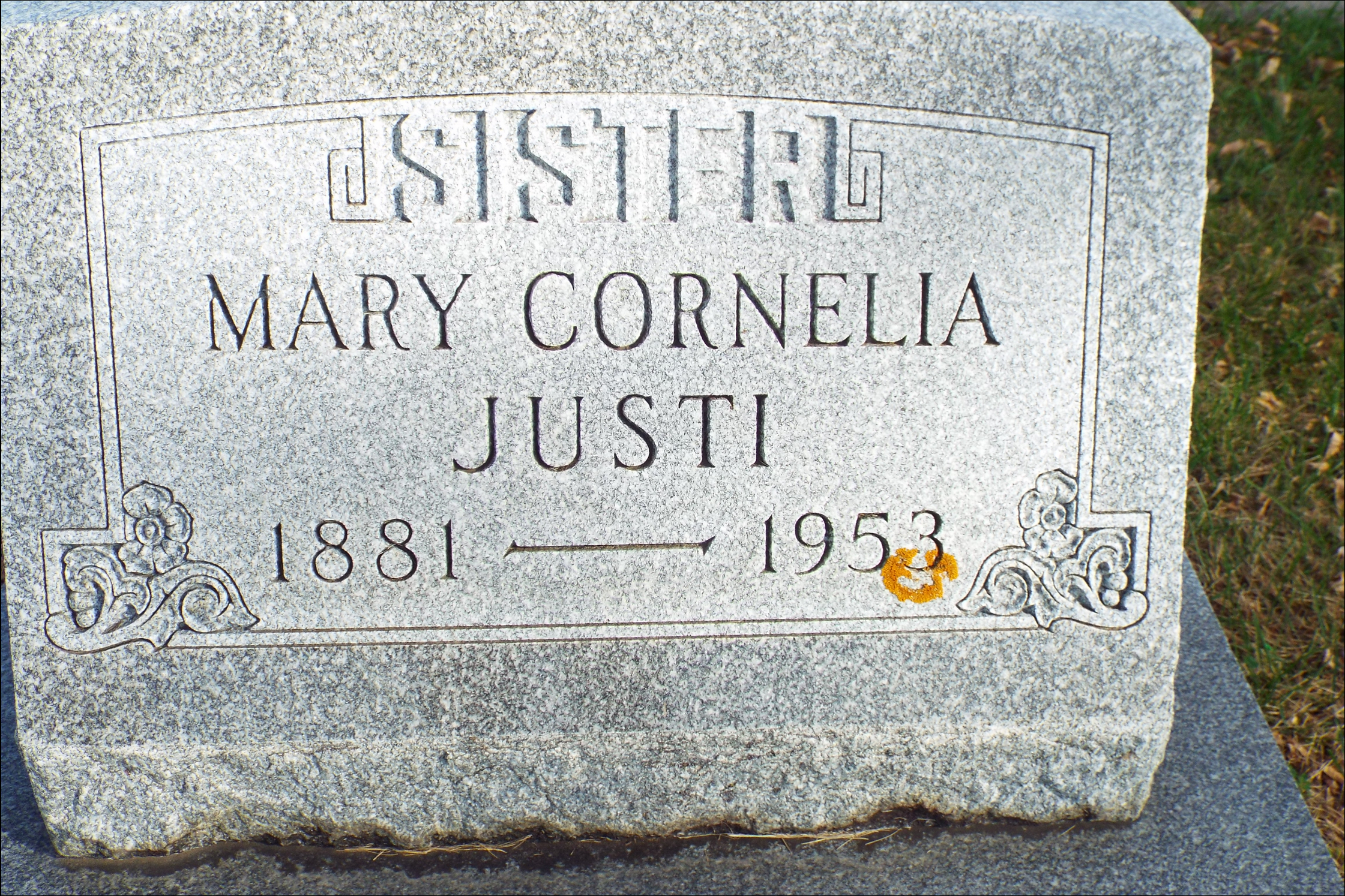 Mary Cornelia Justi (1881-1953).