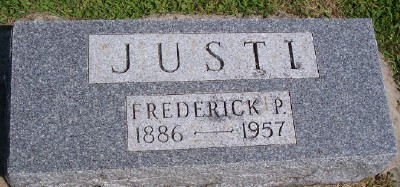 Frederick Peter Justi 1886-1957.