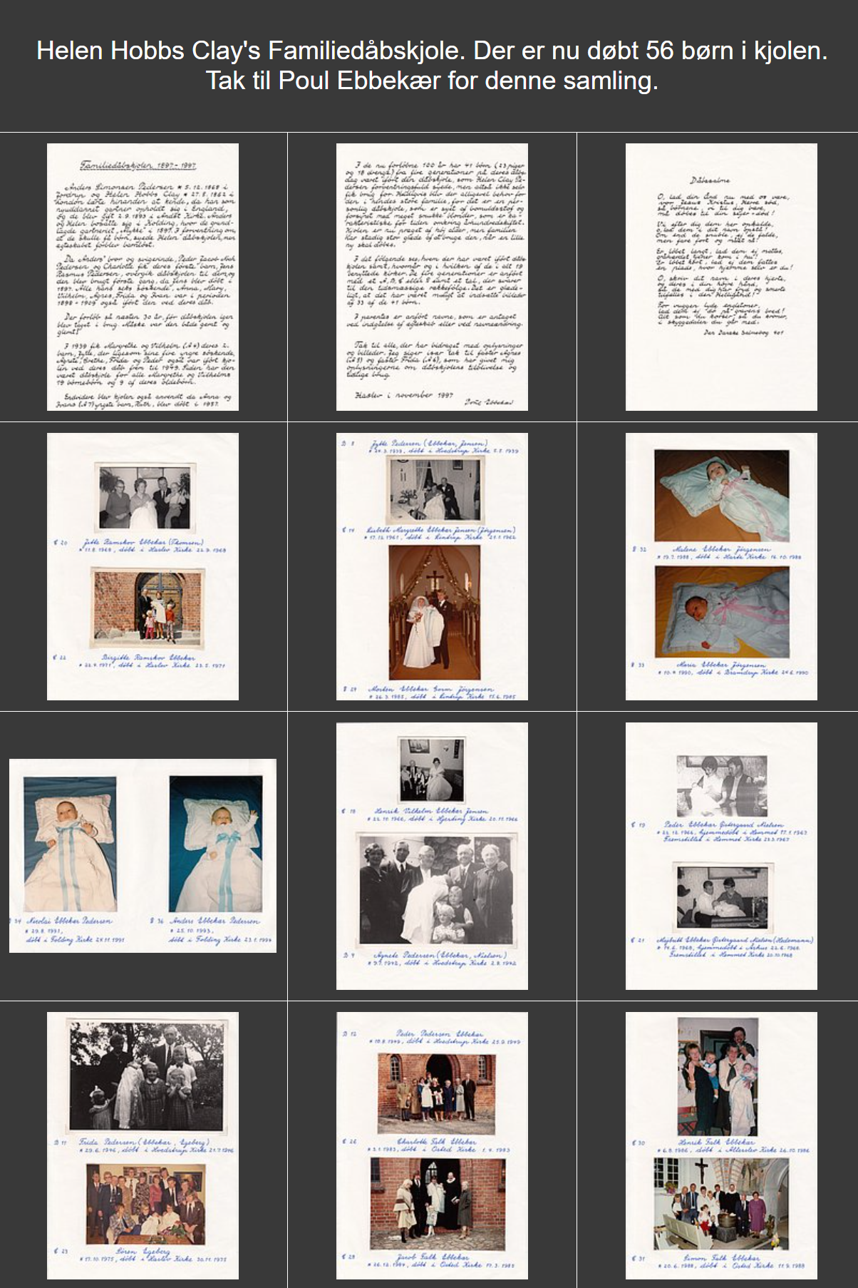 Helens Familiedåbskjole.