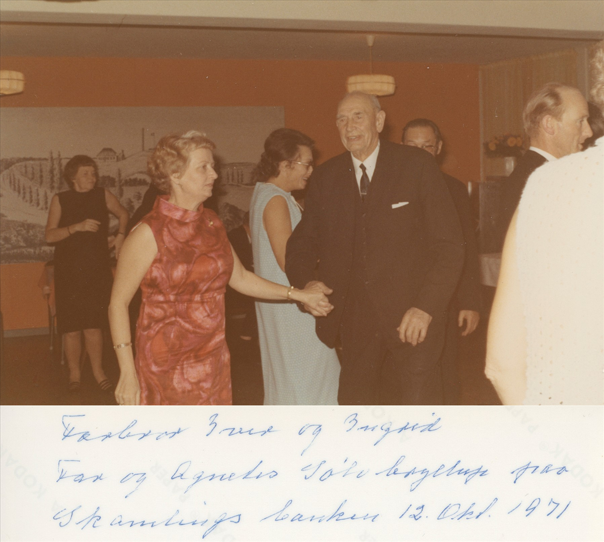 Iver og Ingrid til Sølvbryllup 1971.