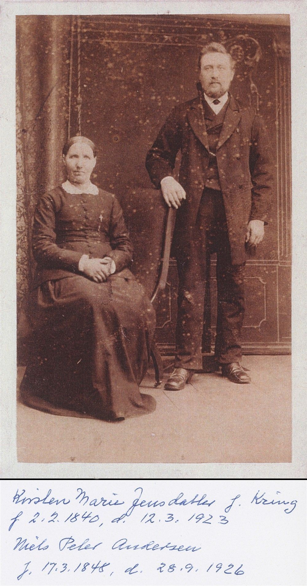 Kirsten Marie Jensdatter Kring og Niels Peter Christian Andersen.