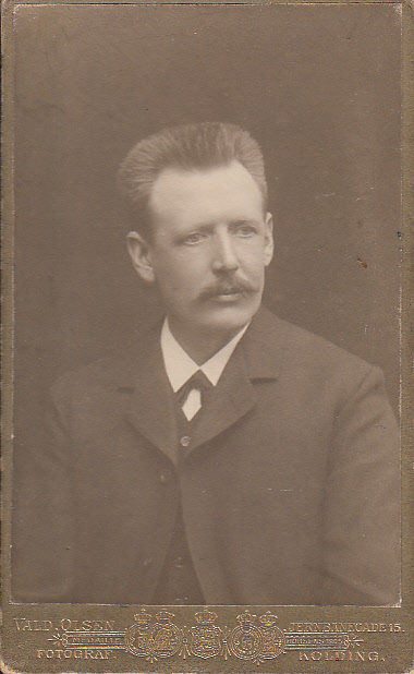 Anders Simonsen Pedersen som yngre mand. 
