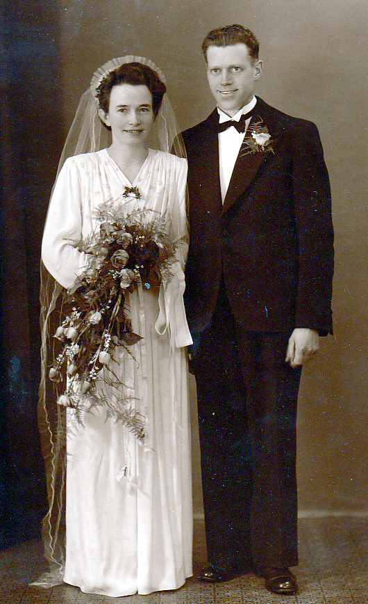 Ivan S. Pedersen og Anna Andersen, gift 4 Januar 1944.
