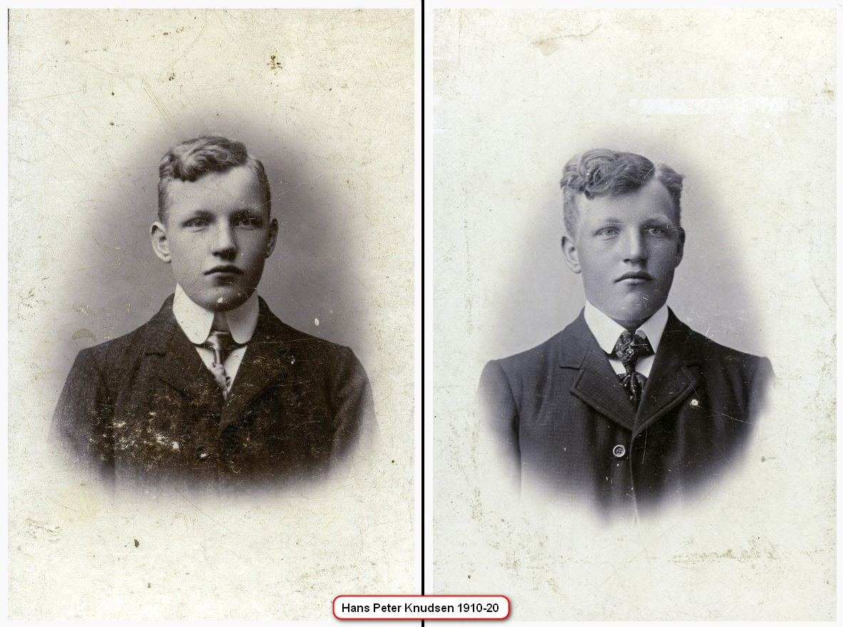 2 fotos af Hans Peter Knudsen, Krogsbøllegård.
Ifølge Arkiv.dk dateret 1910-20.